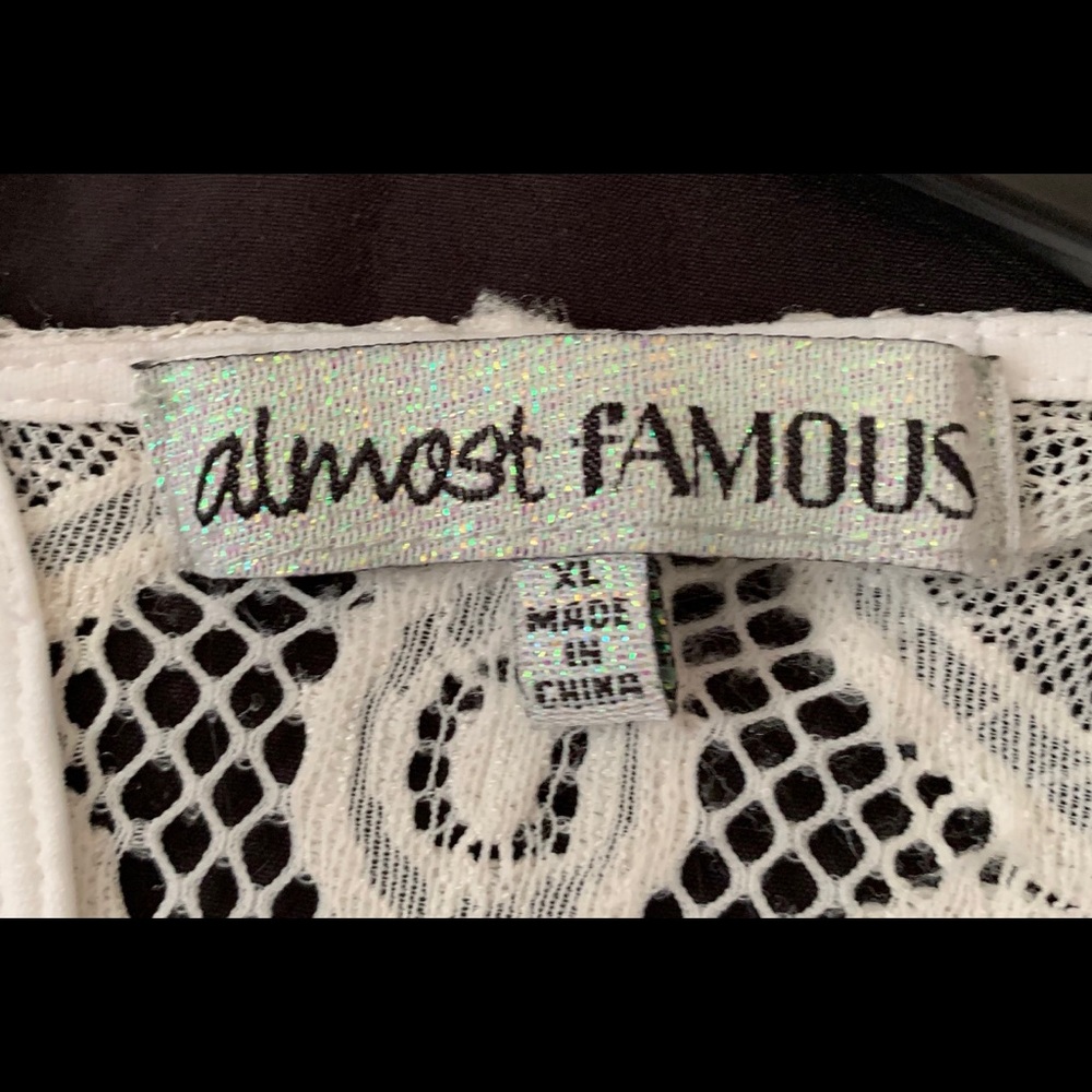 Almost FAMOUS White Lace Dress - Picture 2 of 4